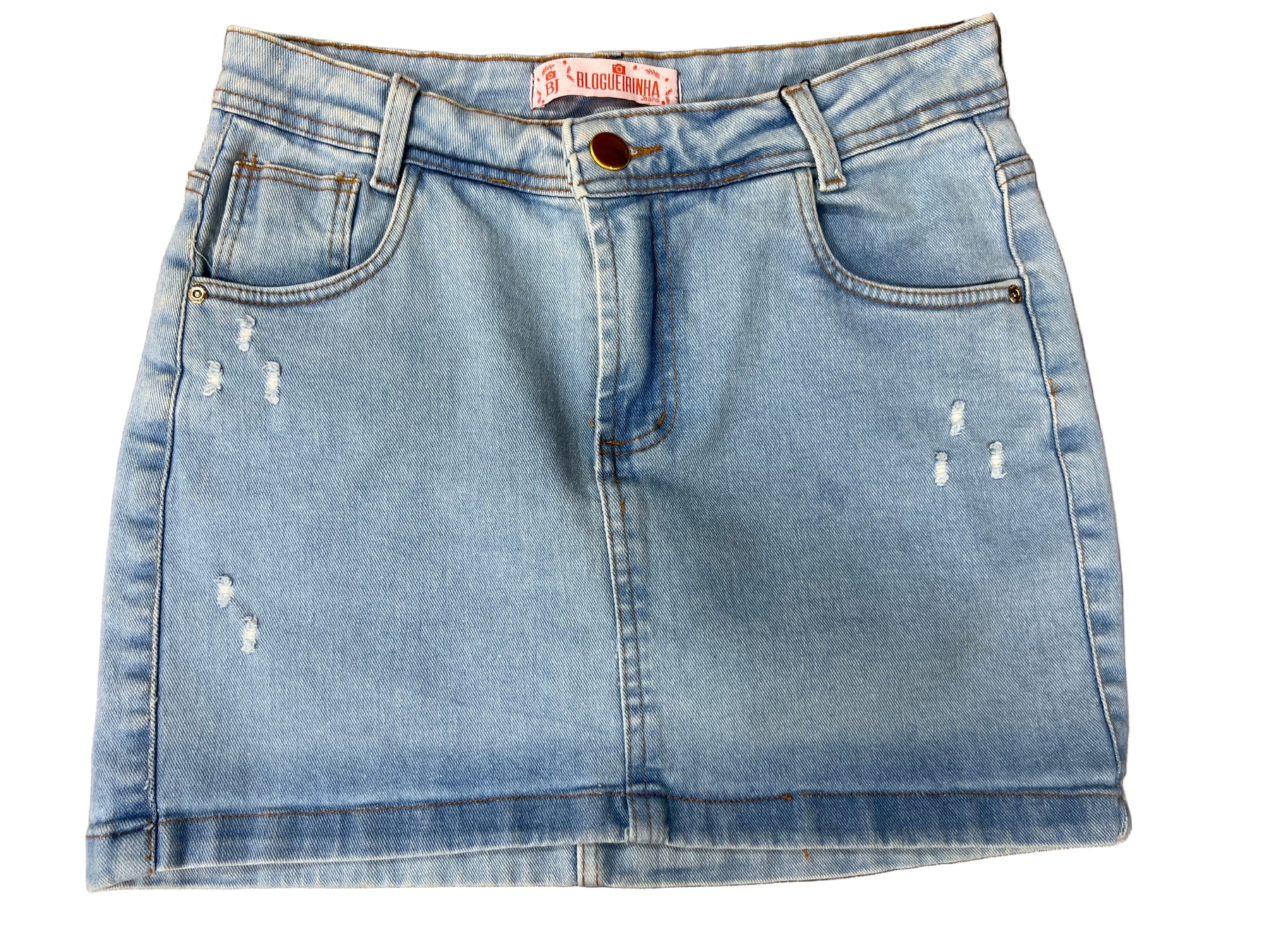 Saia Blogueirinha Essencial Jeans 1000
