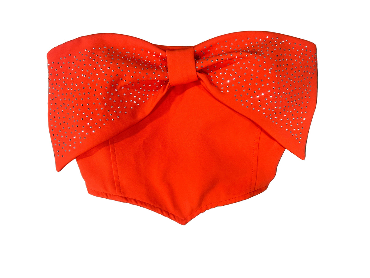 Cropped Strass Laço