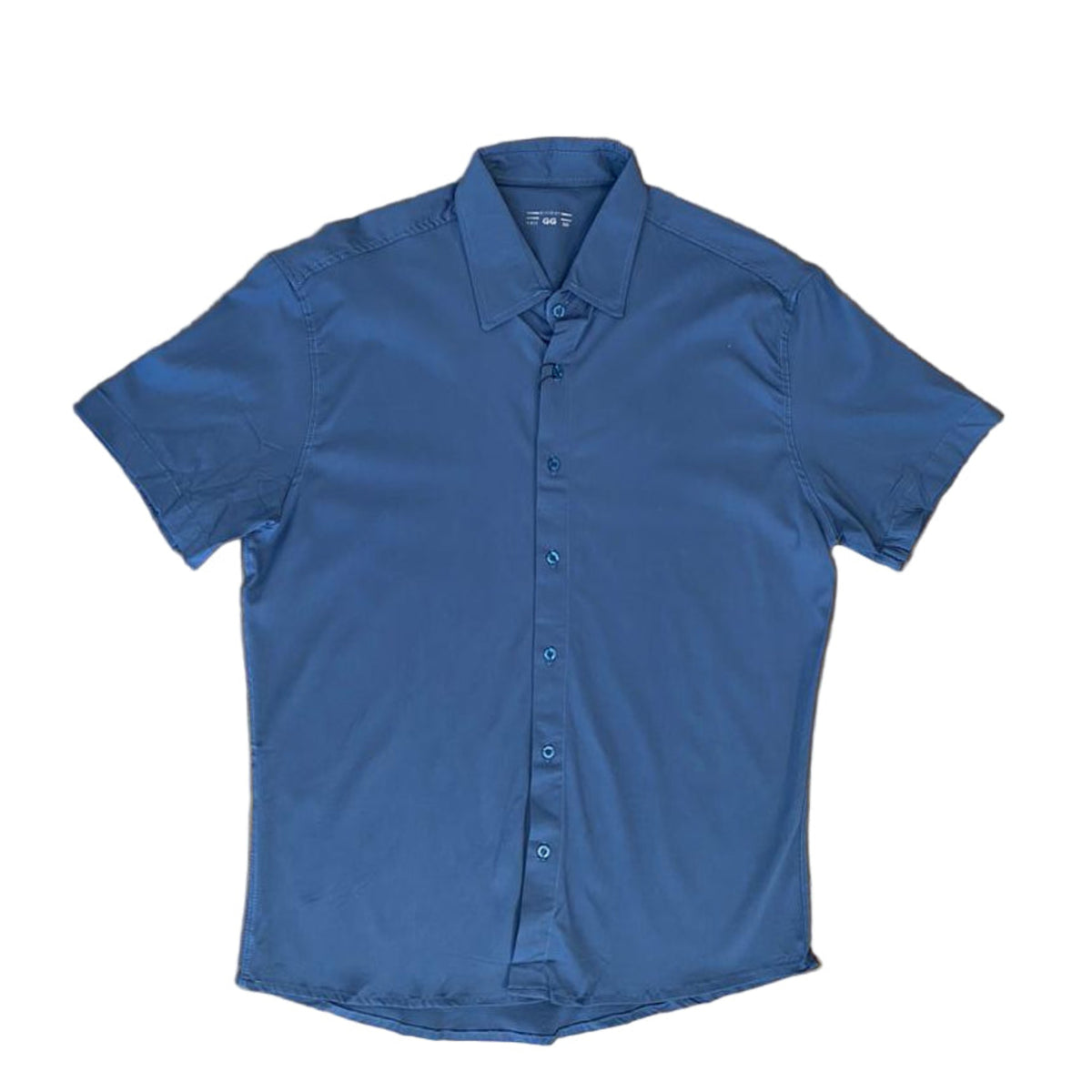 Camisa Social Masc Manga Curta Lycra 10723