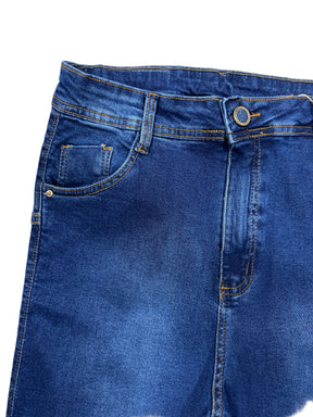 Calça GTop Skinny Botão Azul