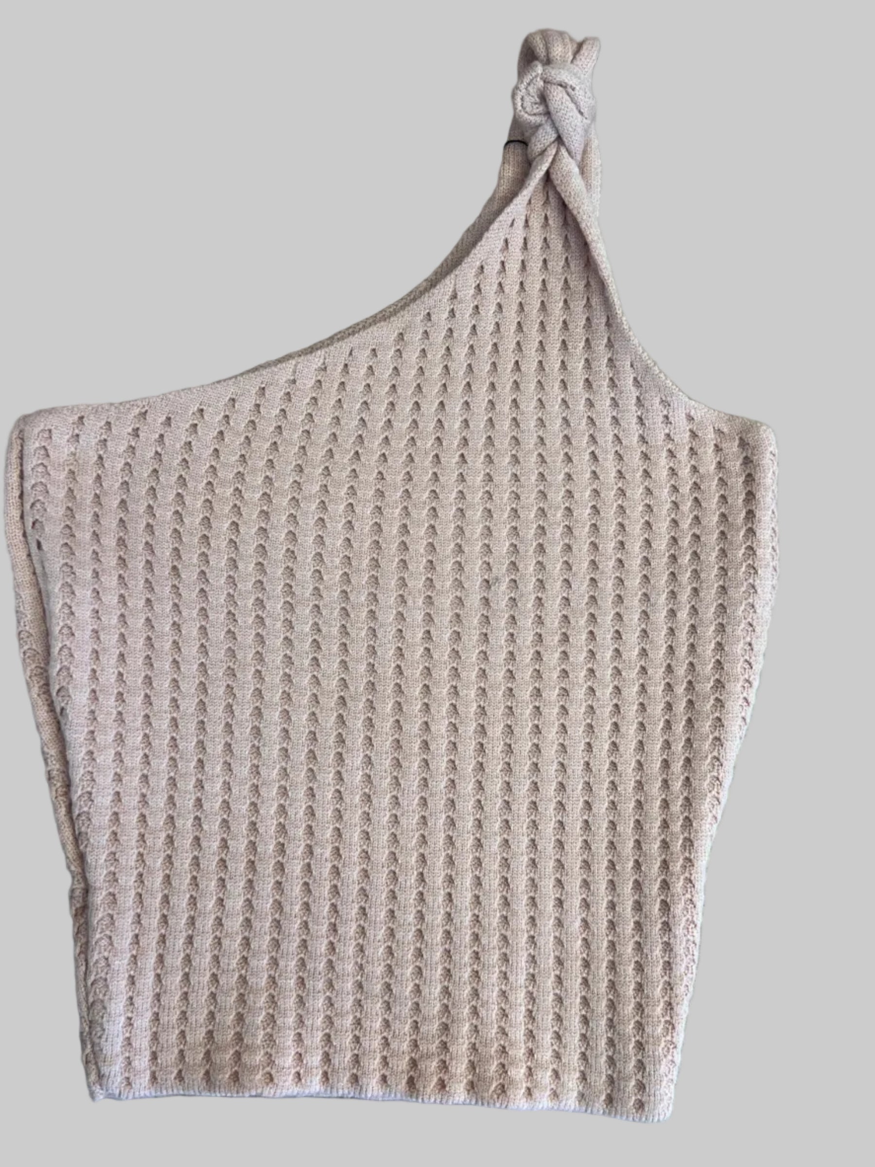 Cropped Tricot Alça Única Nó