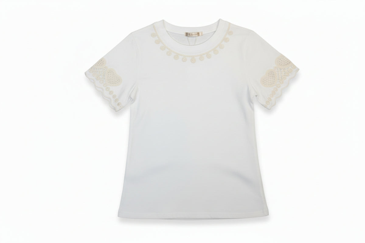 Blusa bordada D50129#