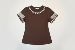 Blusa bordada D50129#