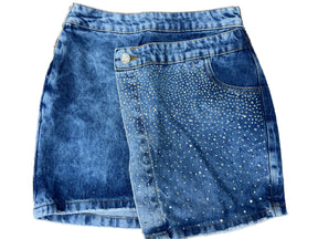 Saia PPink Strass Envelope Jeans 9522