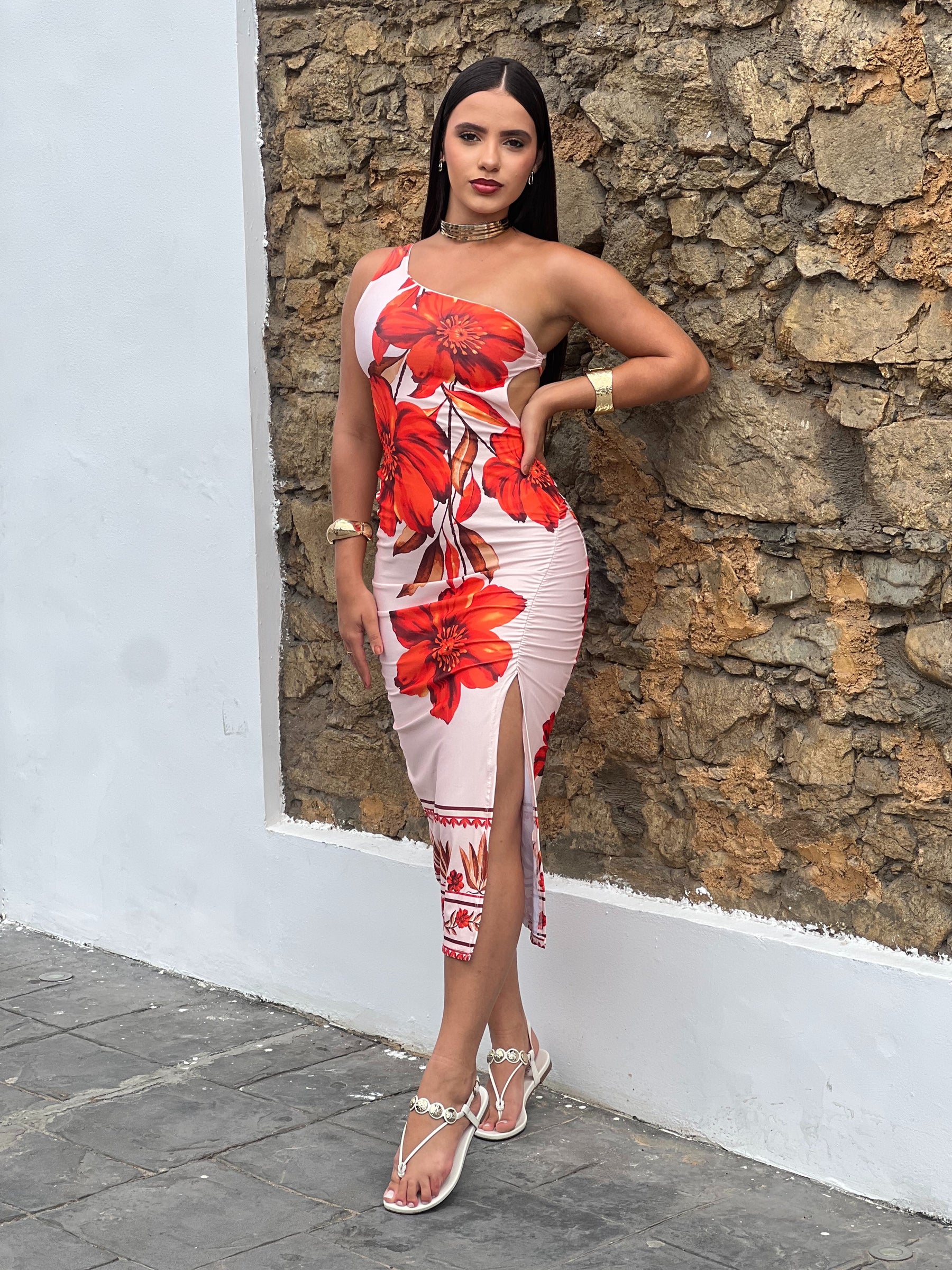 Vestido MIDI Lado U