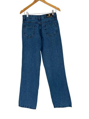 Calça Inspiração Wide Leg Botão Preto 822