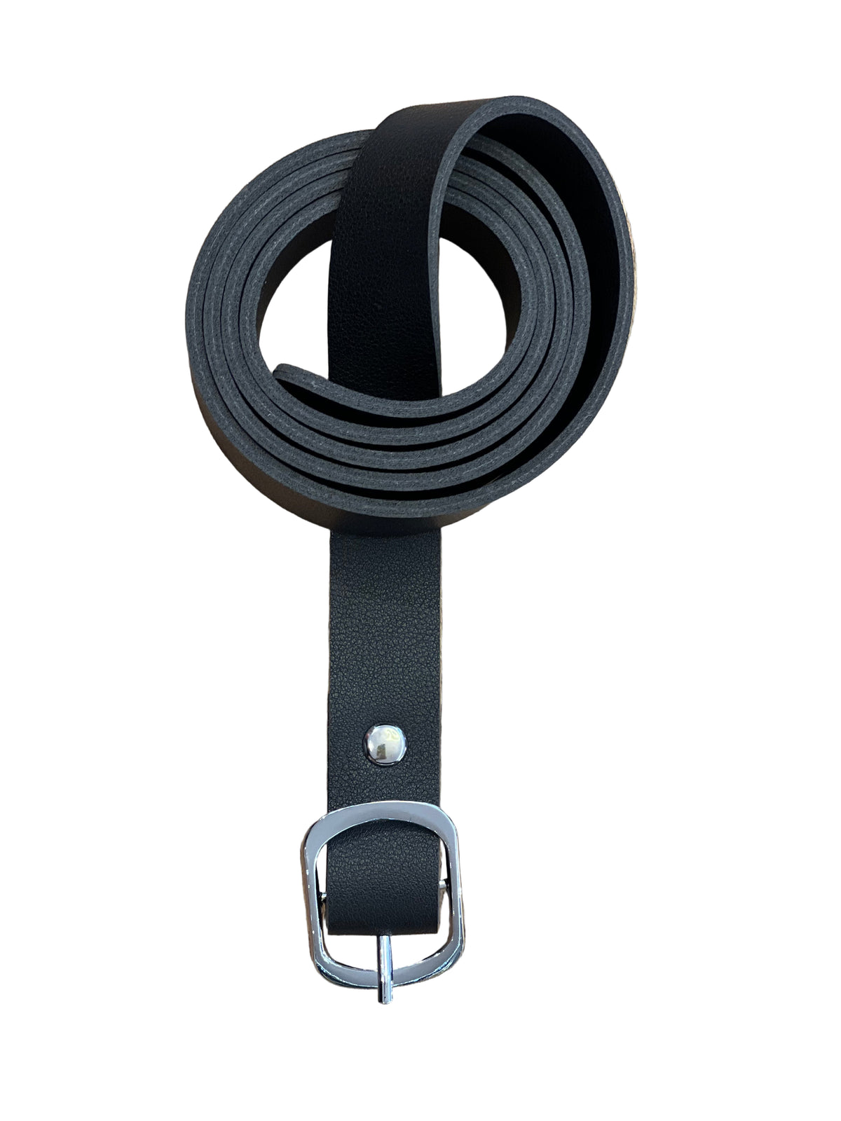 Cinto Preto com Fivela Oval 10339 Feminino