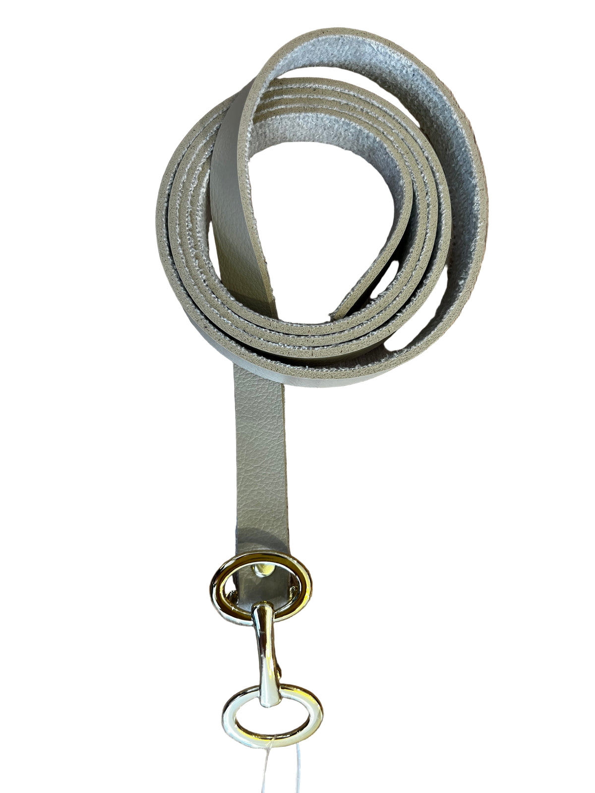 Cinto em Courinho com Fivelas Douradas Feminino