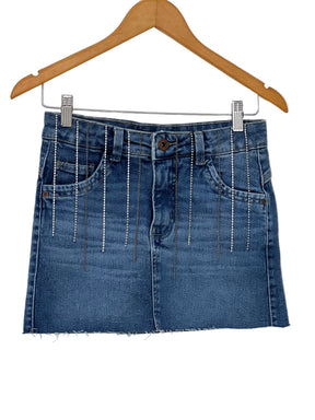 Saia Strass Gamatop Jeans 8272