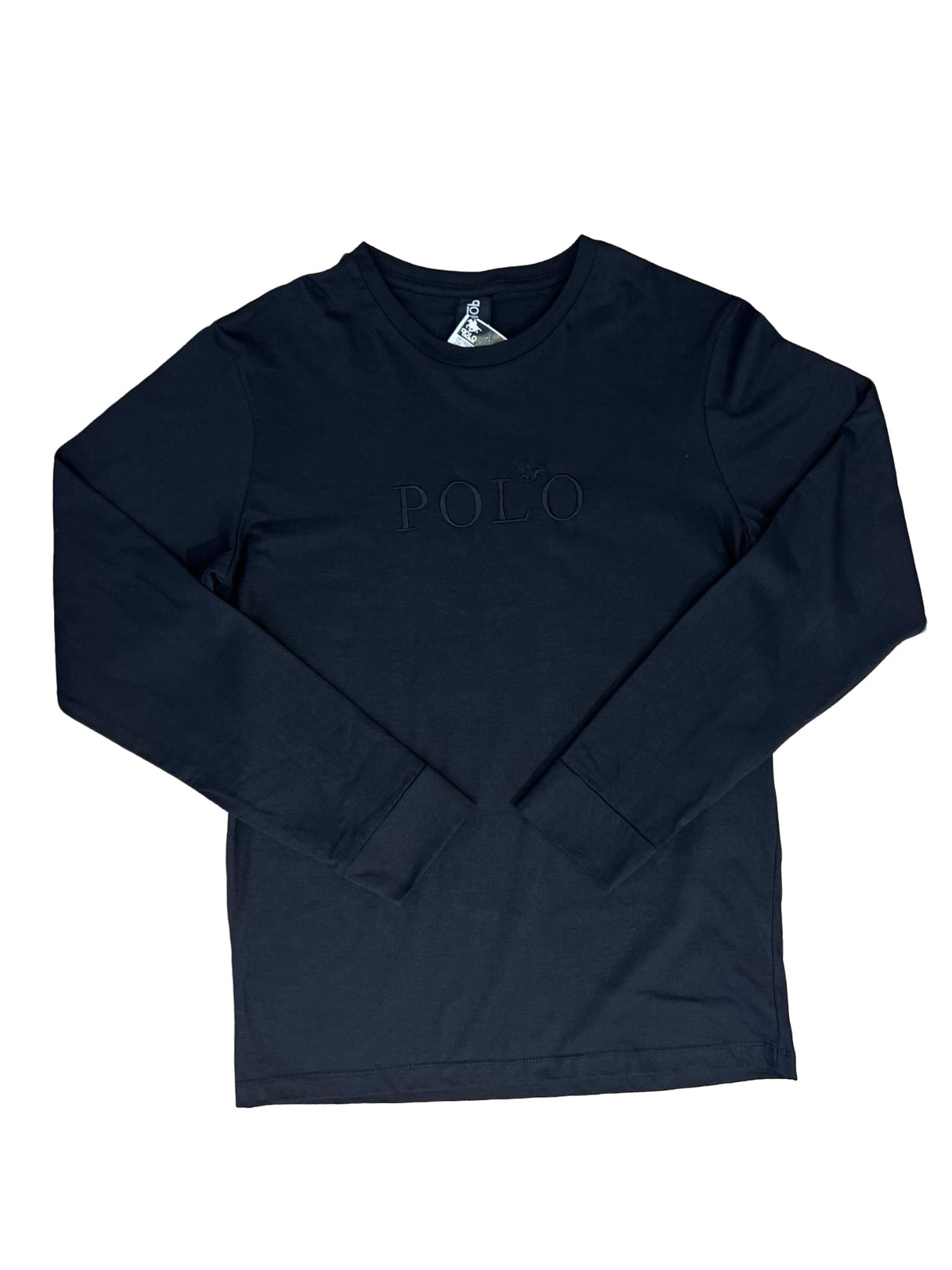 Camisa Qolo Manga Longa Preta
