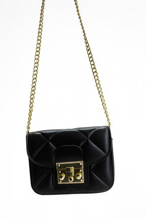 Mini Bag Com Alça e Fecho Dourado 8918