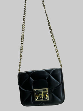 Mini Bag Com Alça e Fecho Dourado 8918