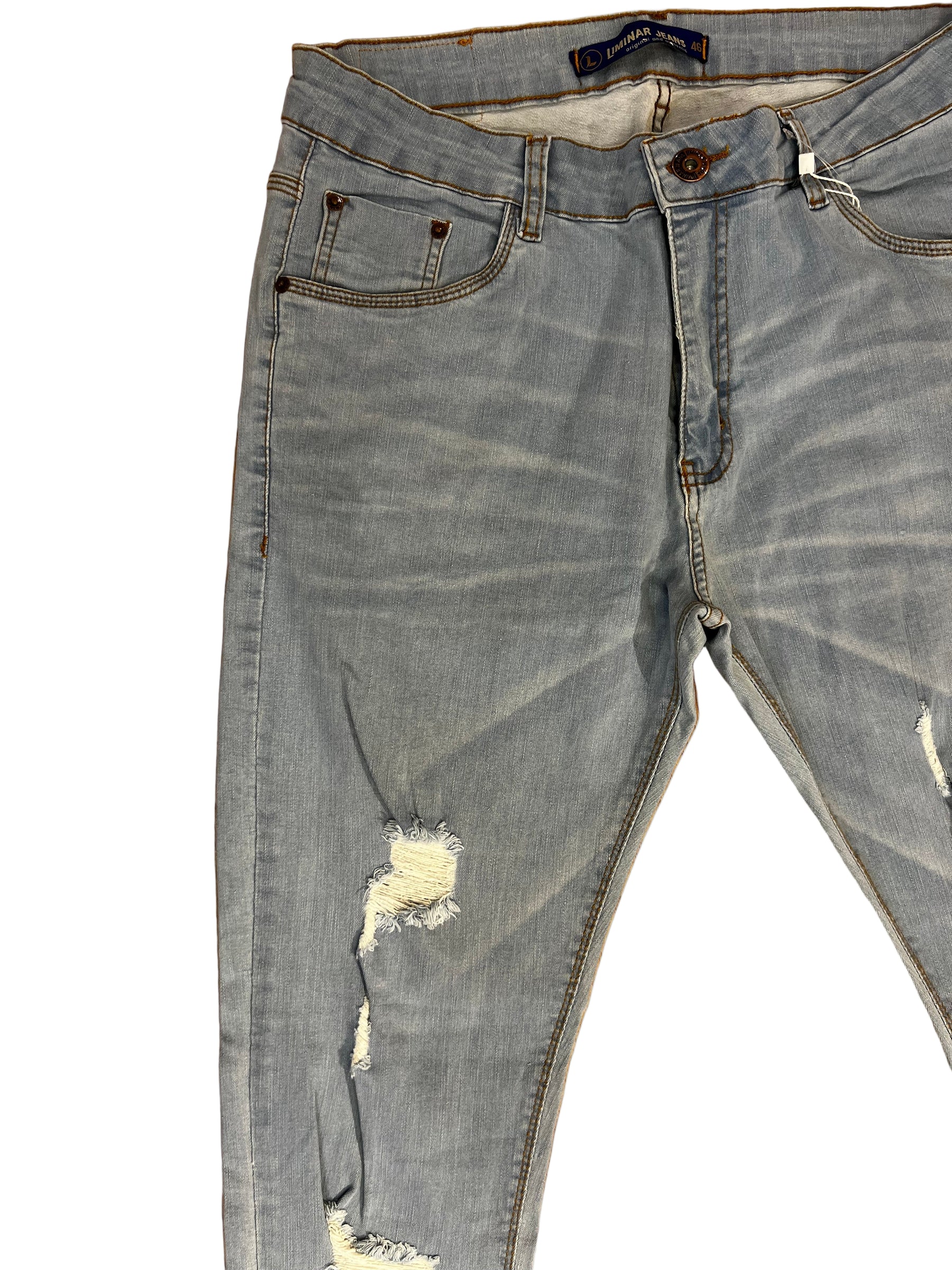 Calça Liminar Destroyed Jeans Masc 955