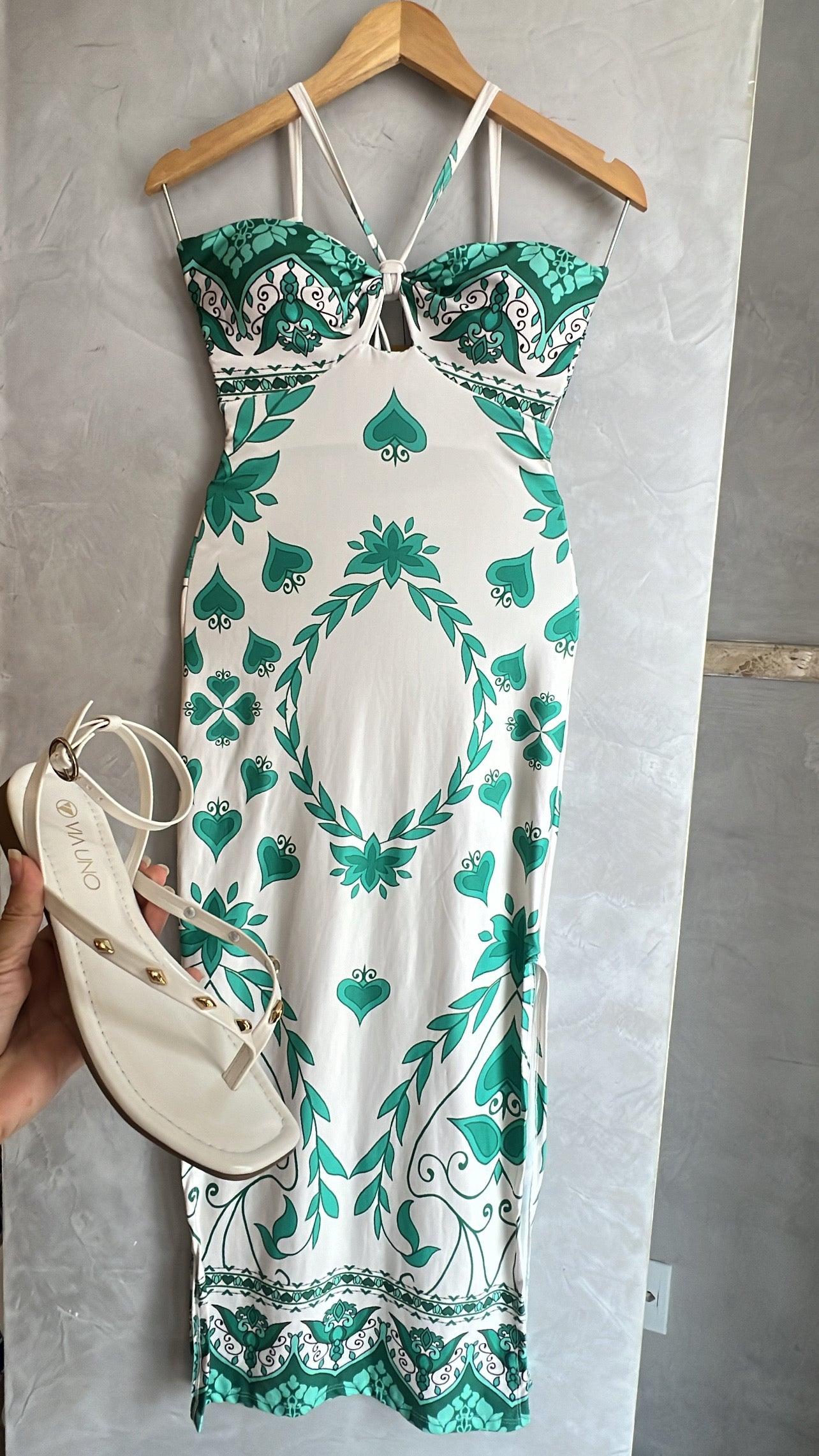 Vestido Estampado Poliamida