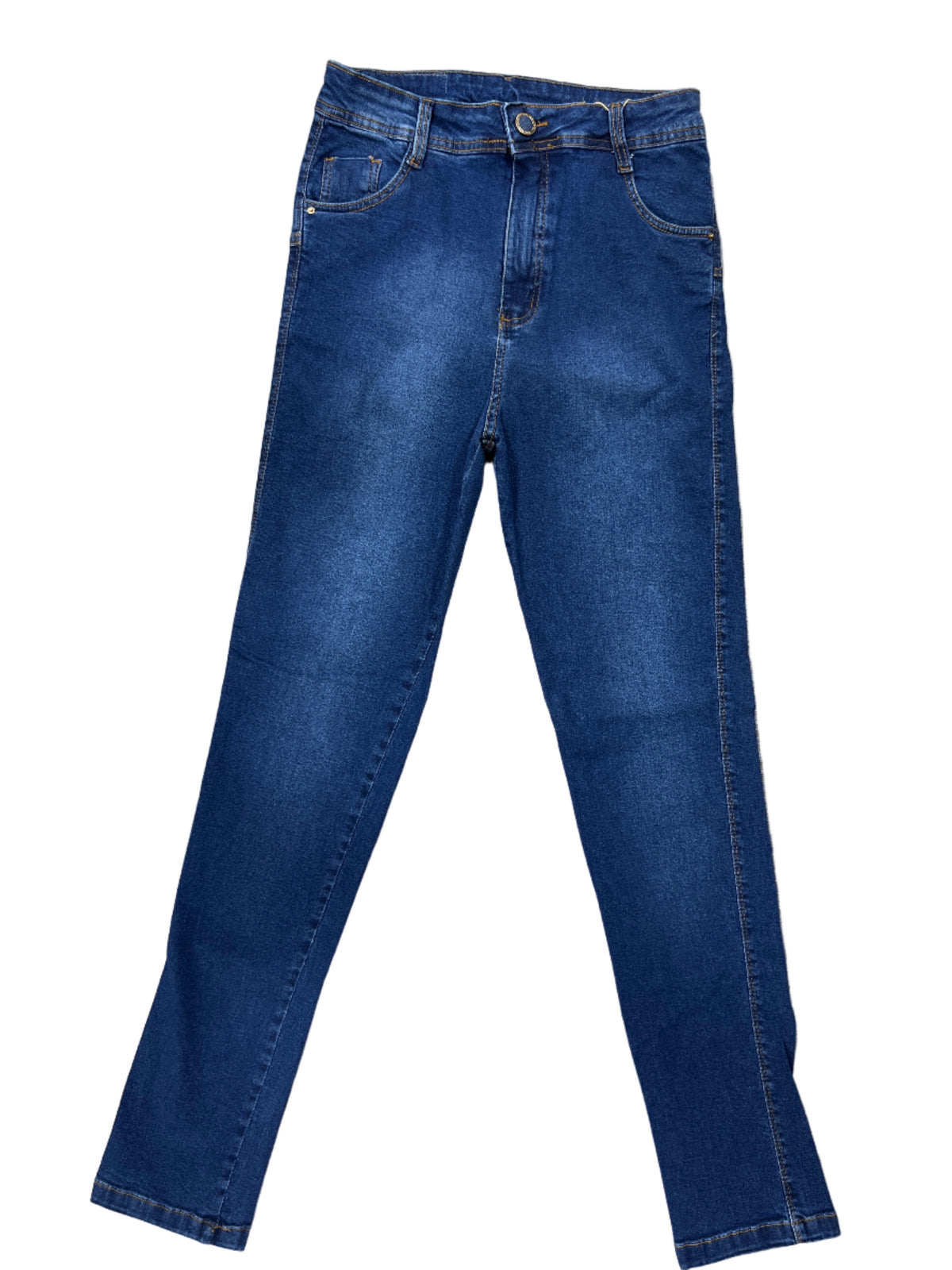Calça GTop Skinny Botão Azul