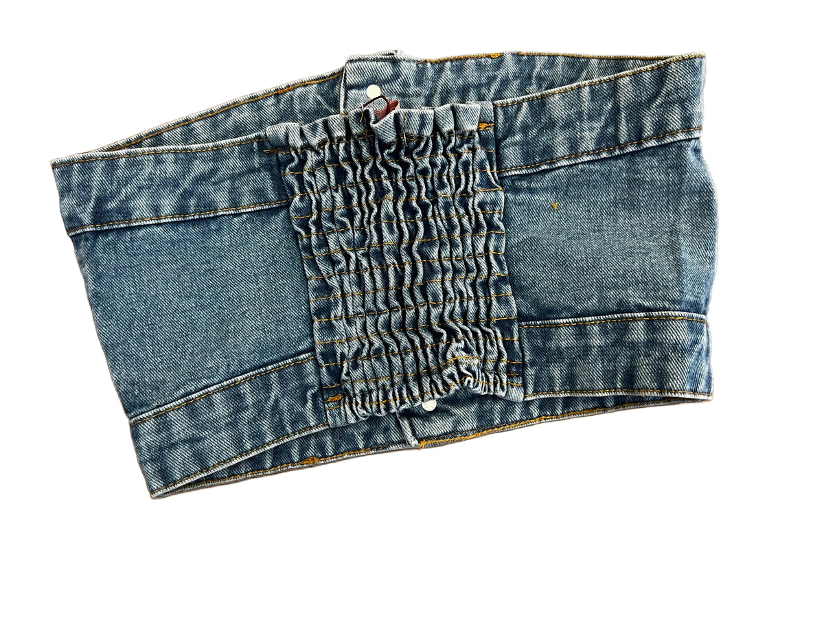 Cropped Jeans Botão LaPana