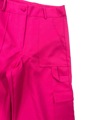 Calça Cargo Pantalona Alfaiataria