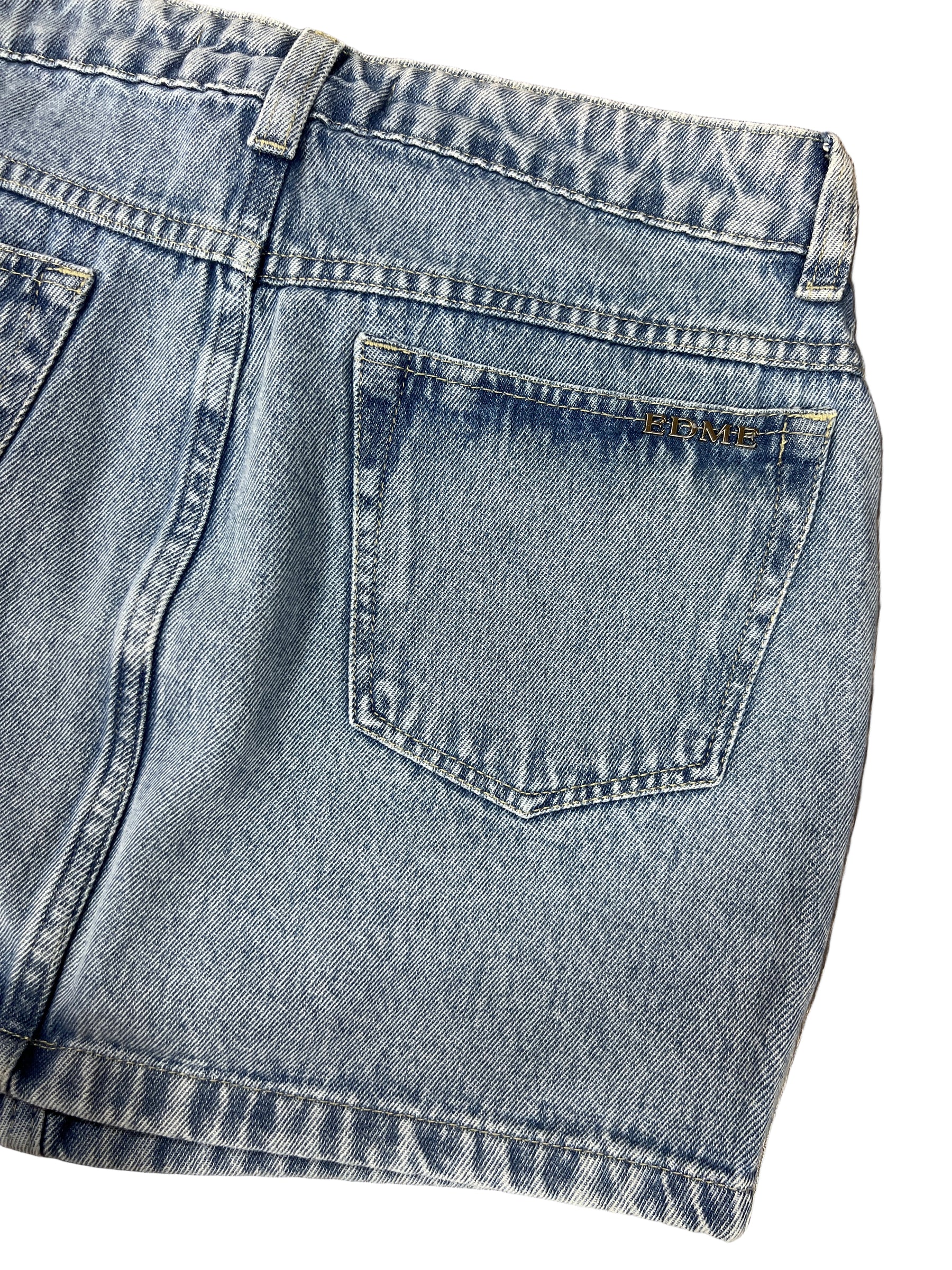 Saia Edme Strass Jeans 8237