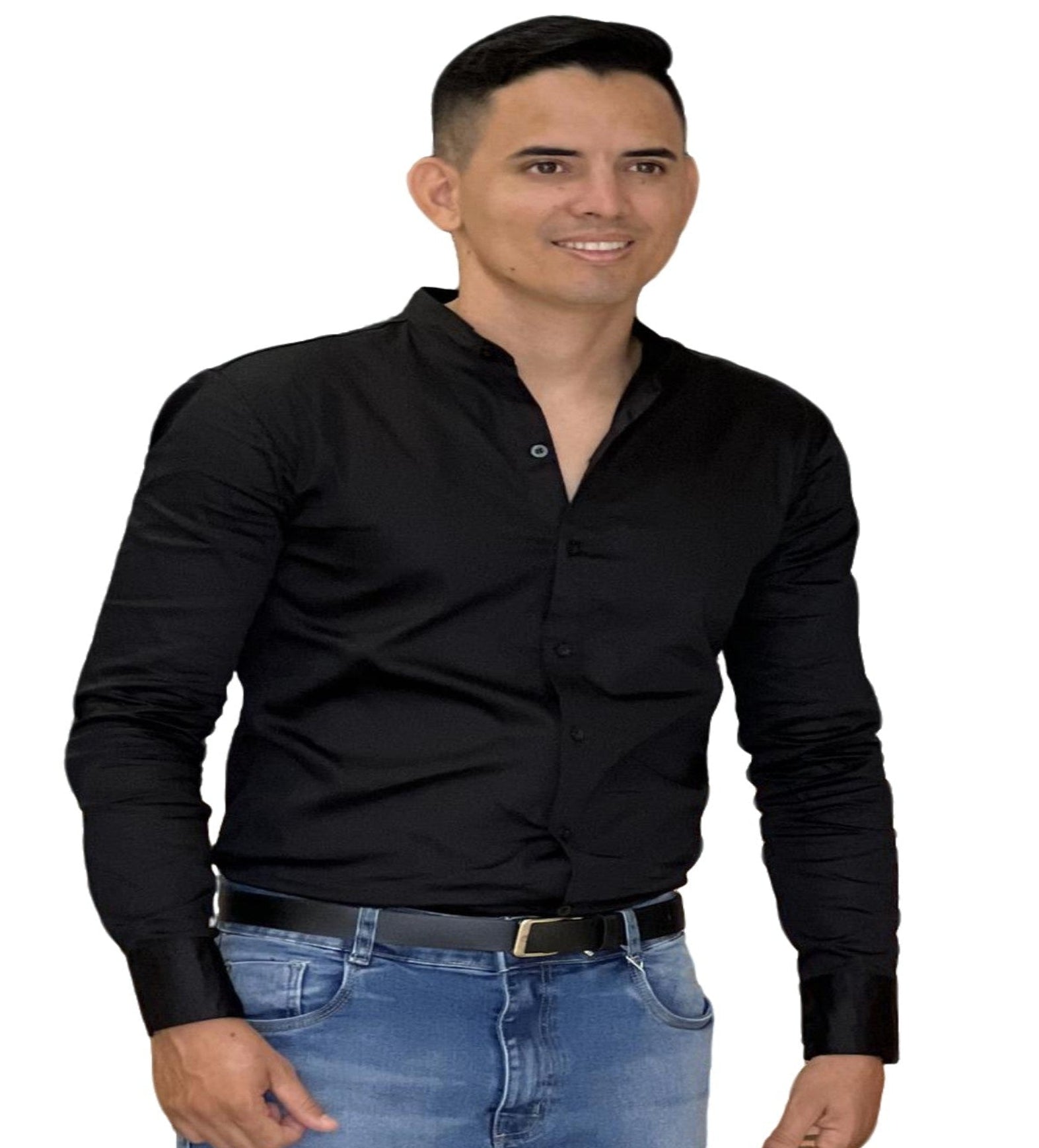 Camisa Século XXI Social Gola Padre Masc 924