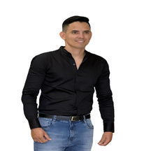 Camisa Século XXI Social Gola Padre Masc 924