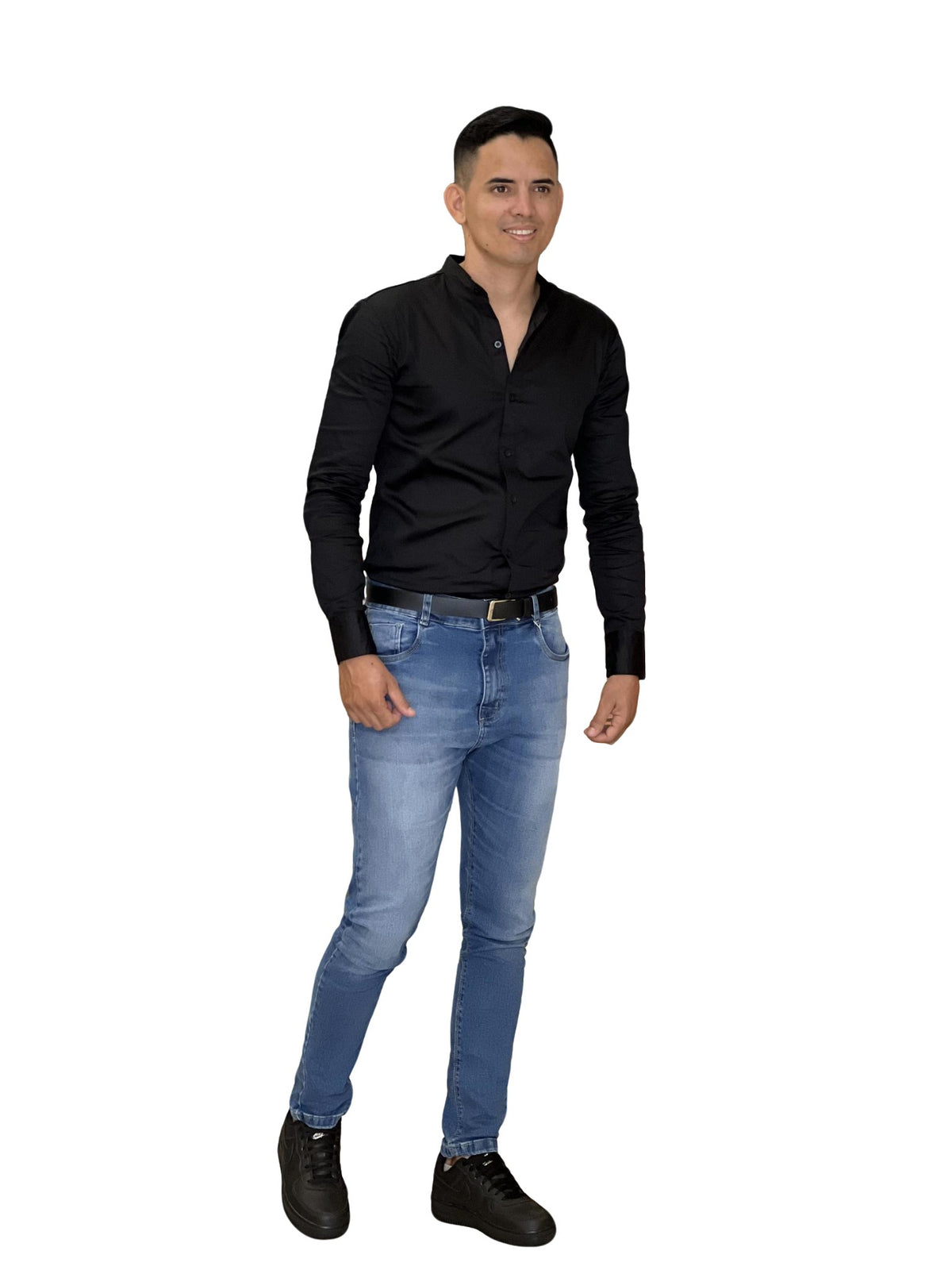Camisa Século XXI Social Gola Padre Masc 924