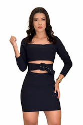 Vestido Barbára Montaria Fivela