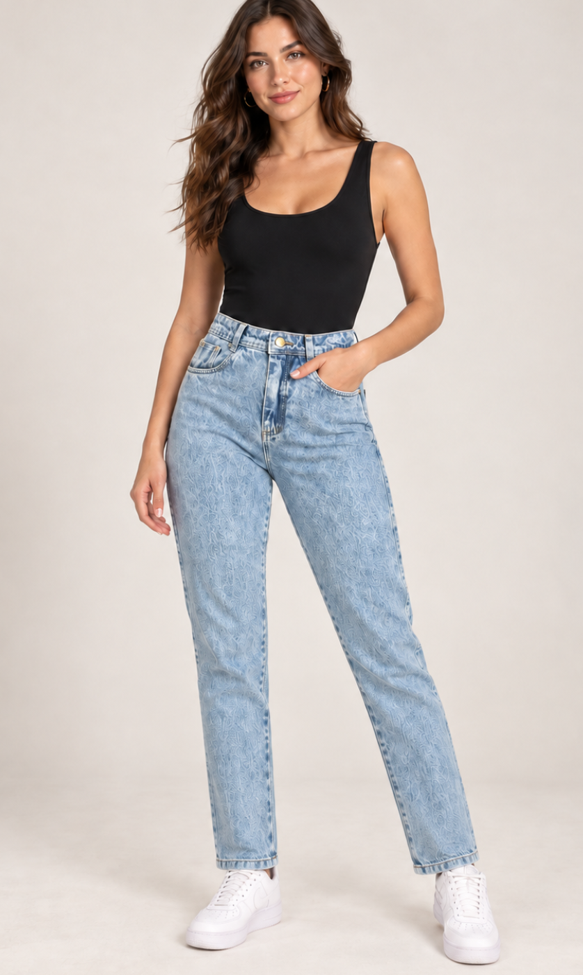 Calça mom Replex