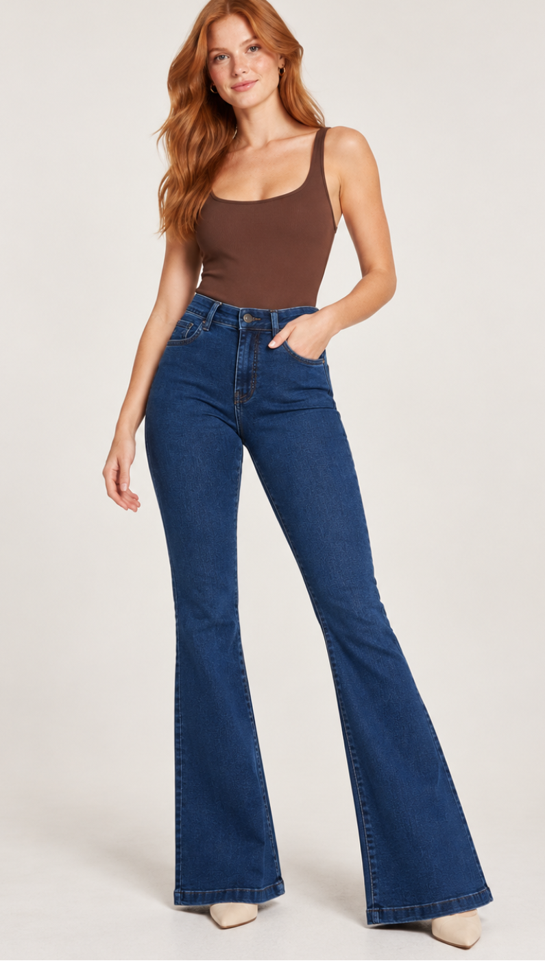 Calça flare Replex