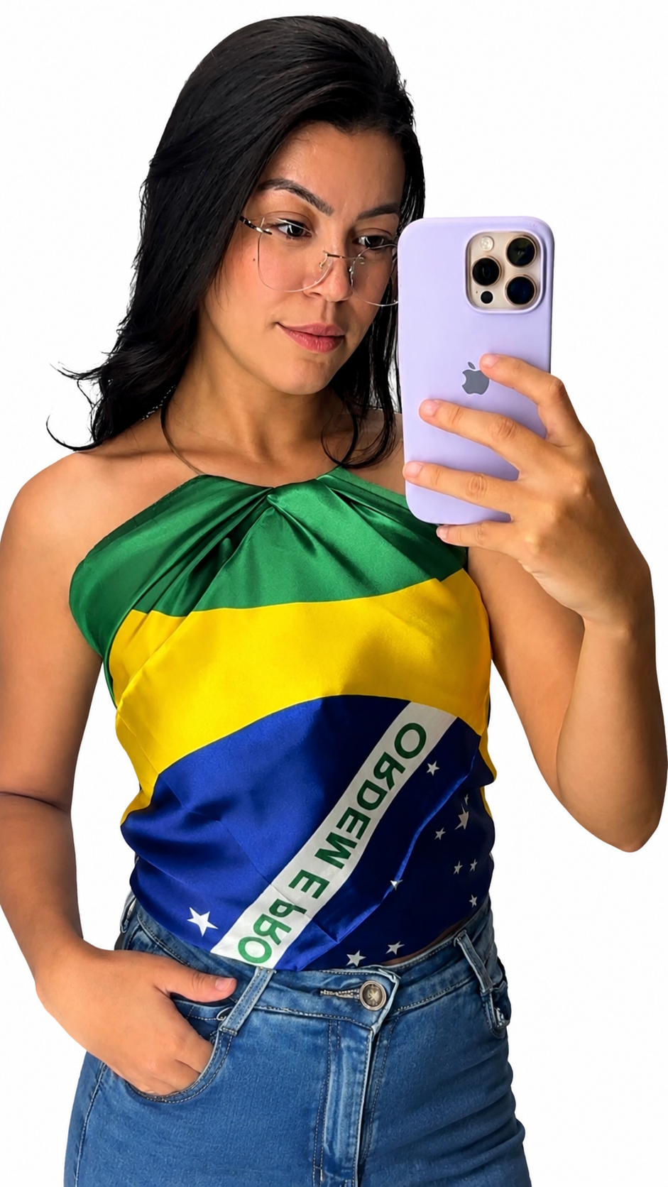 Lenço Brasil Cetim