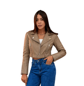 Jaqueta em couro Fem TR381