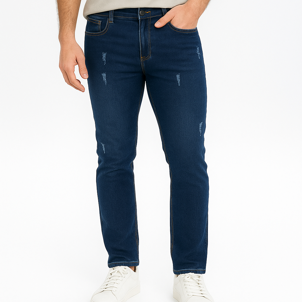 Calça Black Vip Azul Escuro Destroyed