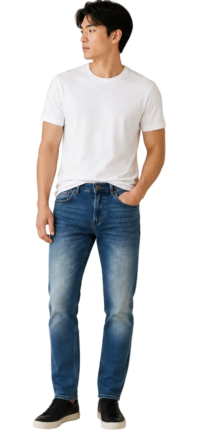Calça LY Jeans Sarja Skinny