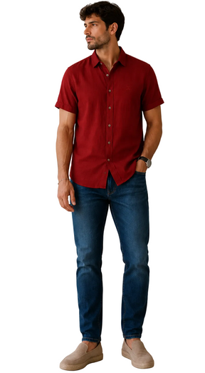 Camisa Hefz social M Curta-01 8333