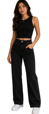 Calça Inspiração Wide Leg Marmorizada 10888