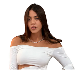 Colar gargantilha de brilho
