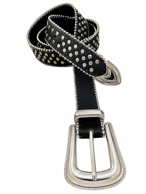 Cinto Preto com Strass Feminino