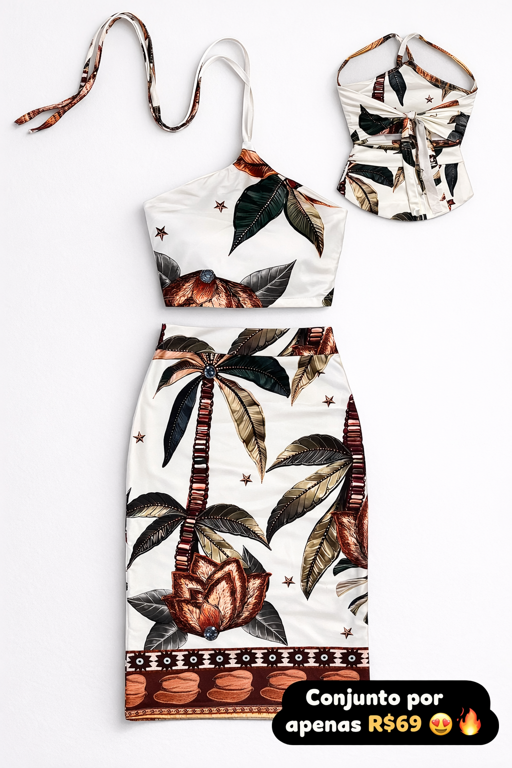 Conjunto Saia/Cropped MIDI