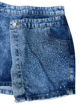 Saia PPink Strass Envelope Jeans 9522
