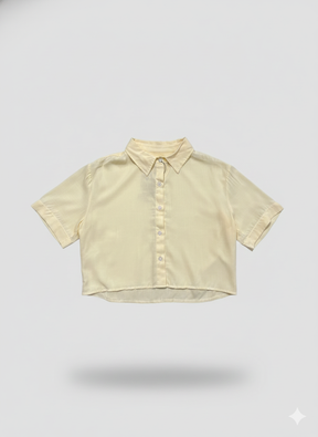 Cropped Social Linho