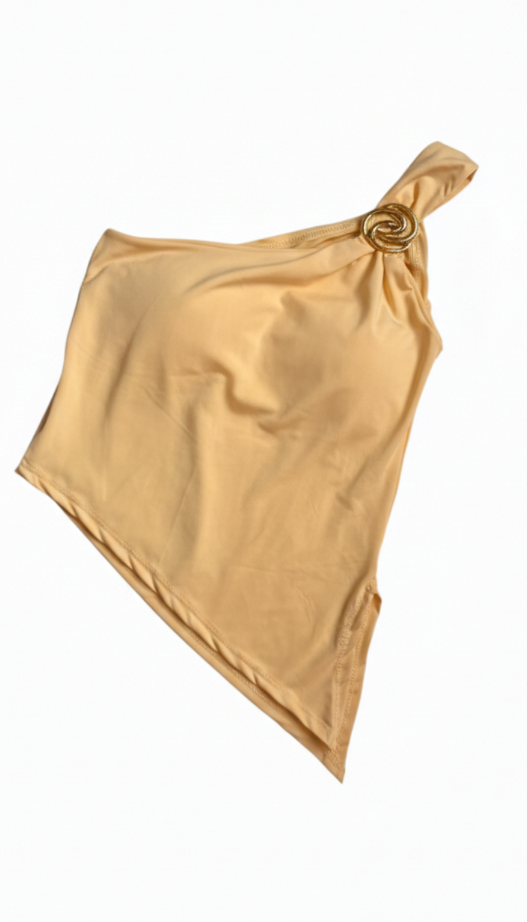 Blusa alça única assimétrica