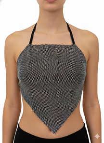 Cropped Triangular Brilho