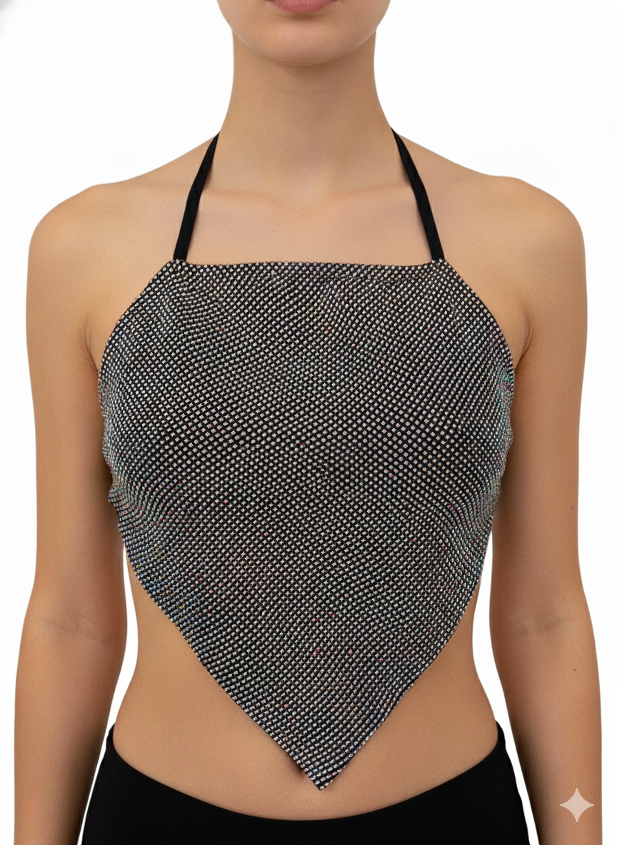 Cropped Triangular Brilho