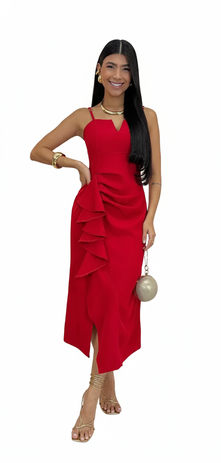 Vestido Linho Ketlen
