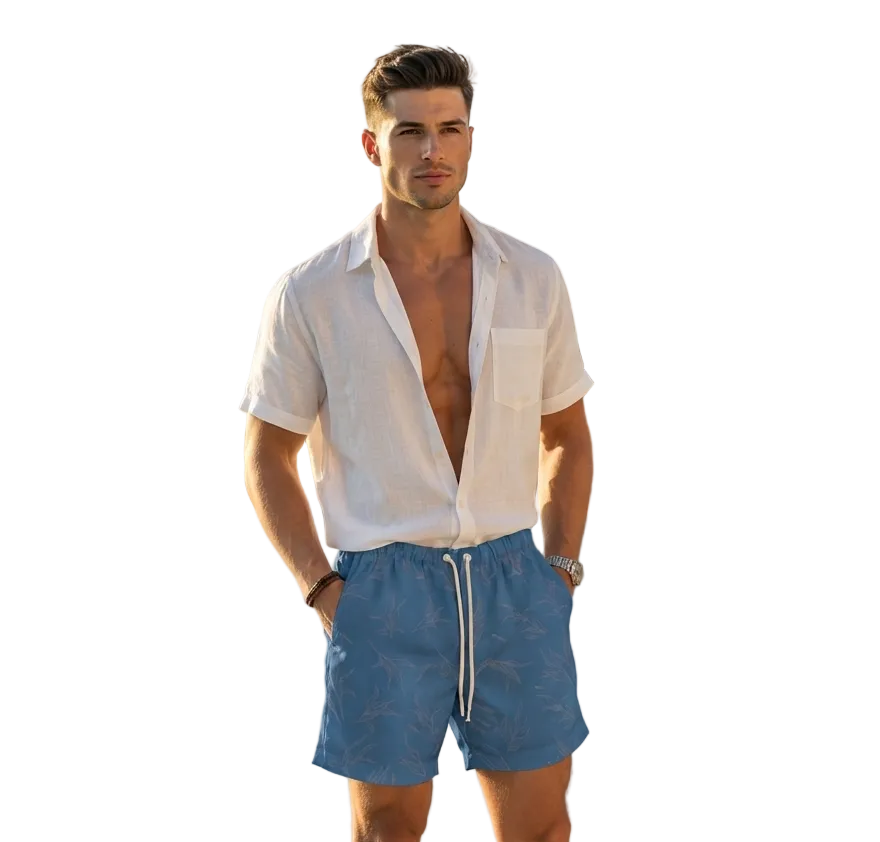 Bermuda Linho Estampado FBR 18245
