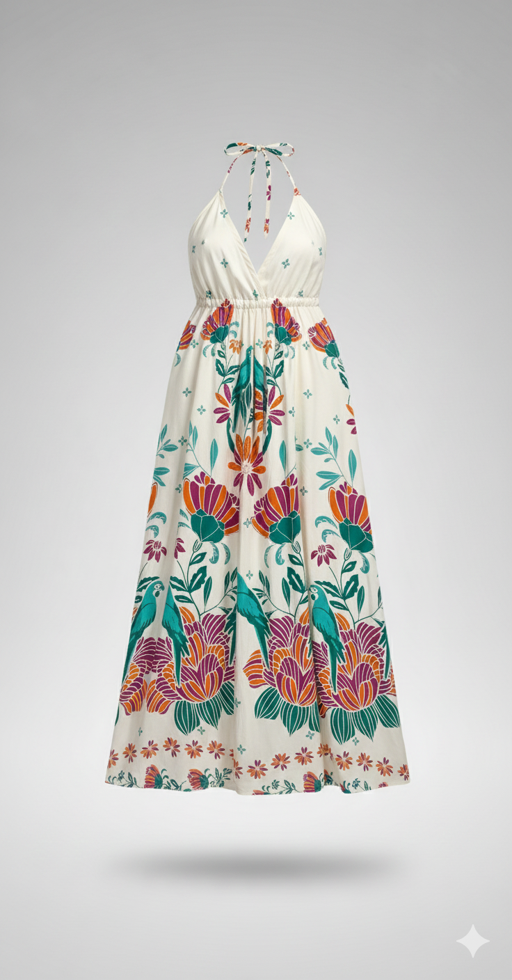 Vestido Indiano Longo