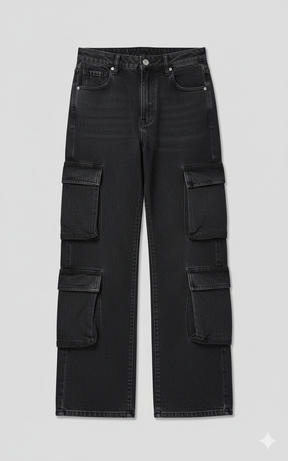 Calça Cargo Dama com Bolso Duplo