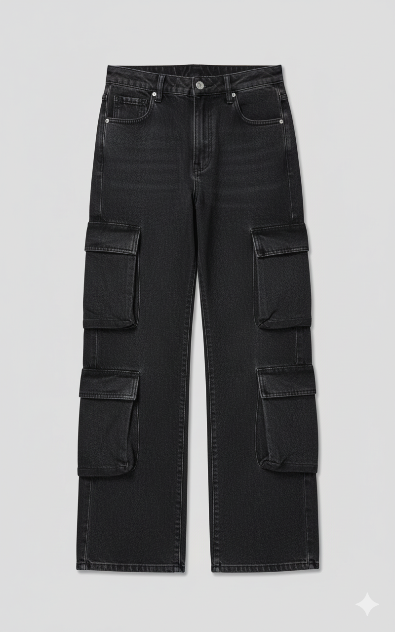 Calça Cargo Dama com Bolso Duplo