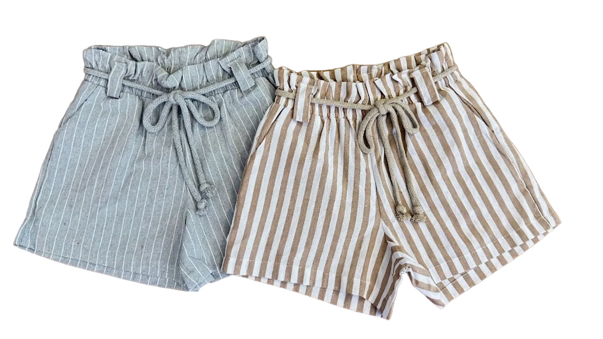 Short Linho Listrado