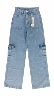 Calça Wide Leg Cargo