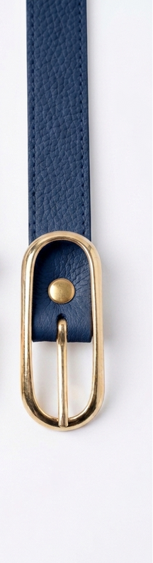 Cinto Fem Fivela Dourado Oval Vertical